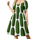 thumbnail image 1 of Vestido Pickle de manga corta vestido para mujer vestidos de verano, 1 of 8