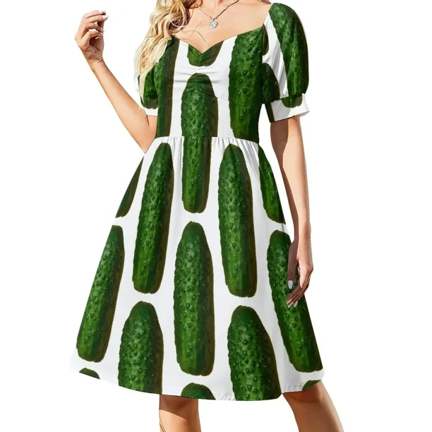 Vestido Pickle de manga corta vestido para mujer vestidos de verano