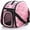 Pink, variant on DENZUS Foldable Pet Carrier, Collapsible Travel Cage with Breathable Mesh for Dogs and Cats