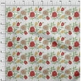 thumbnail image 3 of oneOone Polyester Lycra White Fabric Leaves & Flowers Floral Sewing Fabric By The Yard Printed Diy Clothing Sewing Supplies 56 Inch Wide, 3 of 4