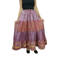 Mogul Bohemian Gypsy Chic Full Flare Long Skirt Printed Summer Fashion Maxi Skirts