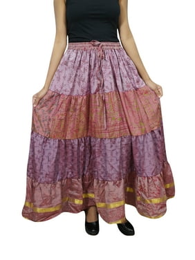 Mogul Bohemian Gypsy Chic Full Flare Long Skirt Printed Summer Fashion Maxi Skirts