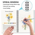 2 Pack Watercolor Coloring Workbook Kit with 12-Color Paint Set ...