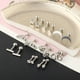 thumbnail image 5 of de 18 piezas de aretes de , joyería de plata, barra de material acero inoxidable, de de moda, de oreja plana para hombres y, 5 of 7