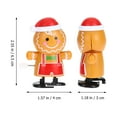 thumbnail image 3 of 4pcs navideño de viento up juguetes dibujos animados de pan de jengibre juguetes para niños juguetes divertidos, 3 of 7
