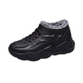 thumbnail image 3 of Domzle Men's Winter Snow Boots Thermal Insulated Cold Weather Sneakers Casual Shoes with Warm for Outdoor Commute Black, 3 of 7