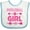 White and Blue, variant on Inktastic Pickleball Girl Girls Baby Bib