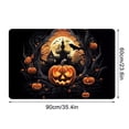 thumbnail image 4 of Door Mat, Happy Halloween Welcome Mat, Funny Pumpkins Doormats Indoor Entrance, Indoor Outdoor Mat, Low-Profile Floor Rugs for Entry, Patio, 24''x35'', 4 of 6