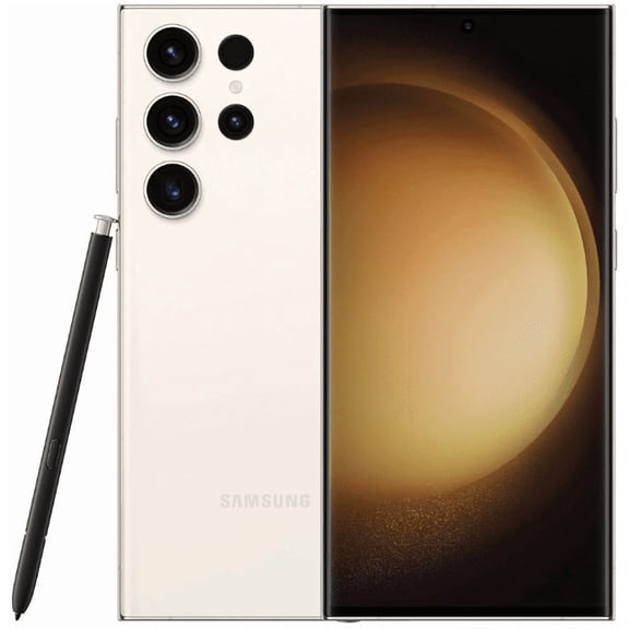 Restored Samsung Galaxy S23 Ultra Unlocked 256GB Cream Good Condition (Refurbished)