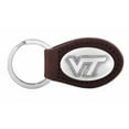 thumbnail image 2 of ZeppelinProducts VAT-KL6-BRW Virginia Tech Leather Key Fob- Brown, 2 of 3