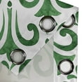 thumbnail image 4 of Ambesonne Nature Grommet Curtain, Botany Abstract Meadow Print, 50"x63", Fern Green and White, 4 of 5