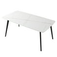 thumbnail image 2 of Dining Tables, J3710 Porcelain Dining Table White 70", White Modern Dining Tables,Ceramic Wooden Dining Tables, Furniture Dining Tables J3710 Porcelain Dining Table White 70", 2 of 8