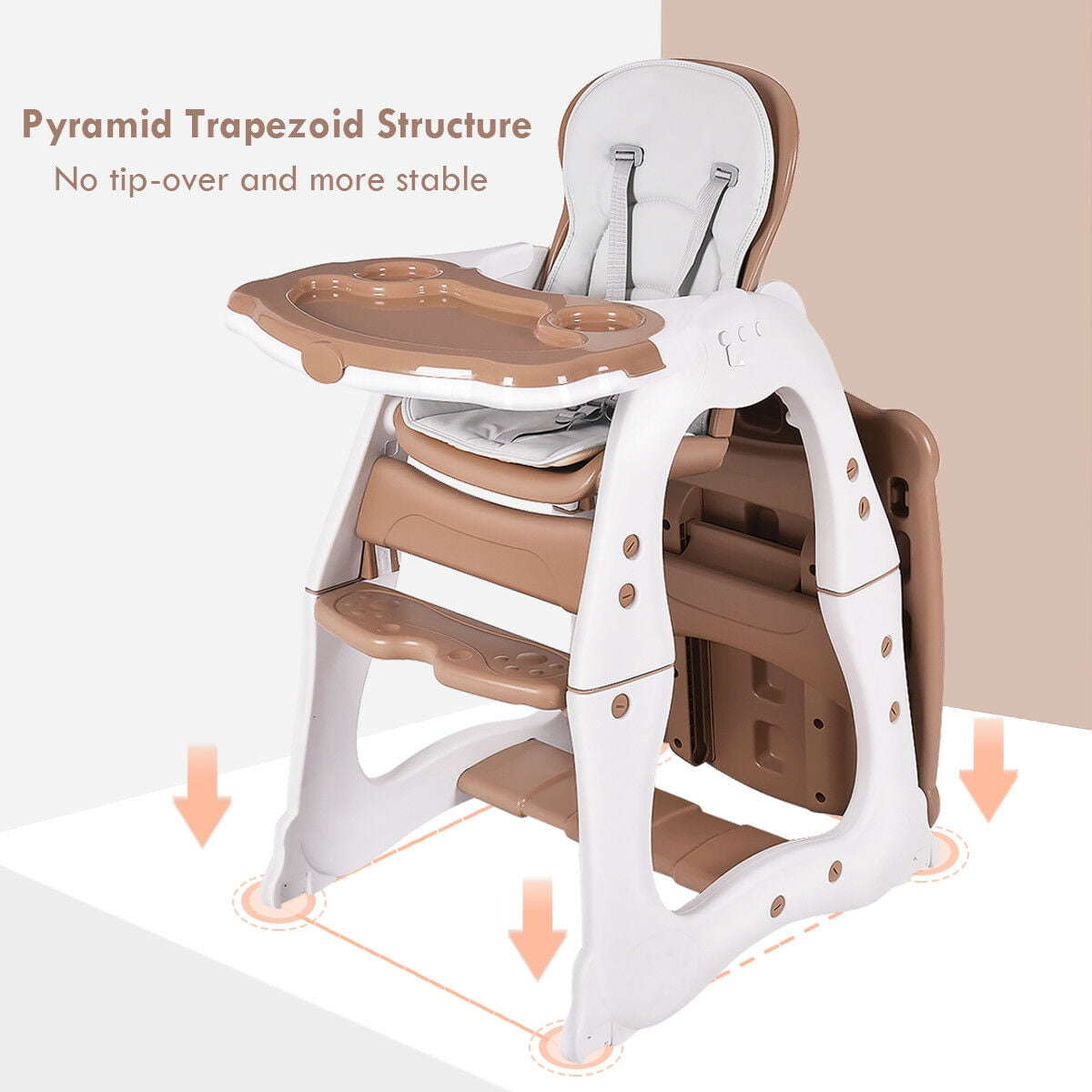 high chair converts to table