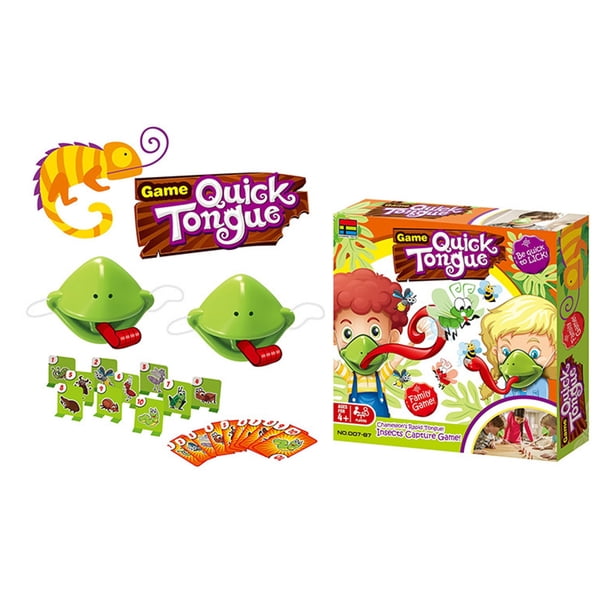 Vogacara 2 uds juguete de lengua pegajosa de plástico interactivo entre padres e hijos lengua juego de máscara de juguete Juguetes novedosos y de broma Vogacara FN000147-00B