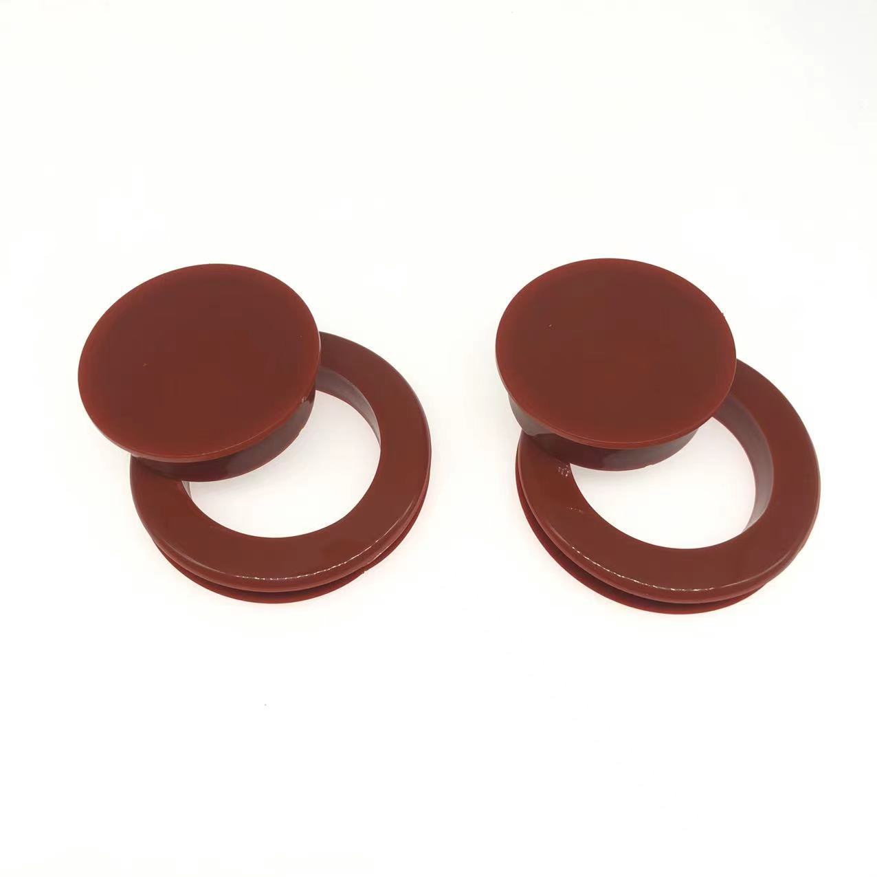 2Pcs Outdoor Umbrella Rings Silicone Table Umbrella Rings with Caps