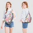 thumbnail image 4 of Waterproof Hiking Sling Backpack for Women – Lightweight Floral Crossbody Chest Bag with Adjustable Strap, Botanical Wildflower Travel Backpack for Outdoor & Everyday Use, 4 of 4