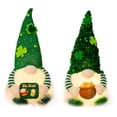thumbnail image 1 of St. Patricks Day Gnome- Plush Irish Gnome Green Faceless Doll Scandinavian Tomte for St Patricks Day Decorations, 1 of 5