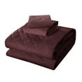 thumbnail image 5 of Mainstays Burgundy Poly Velvet Plush Scallop Stitched 2-Piece Quilt Set with Sham, Twin, 5 of 5