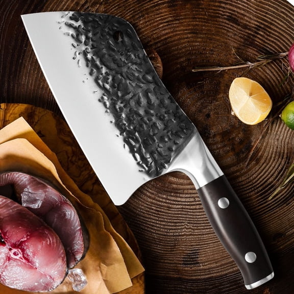 Heavy Duty 8 inch Meat Cleaver Bone Chopper Knife Hand Forged Chef Butcher Knife