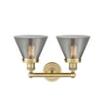 thumbnail image 7 of 616-2W-AB-G44 Innovations Lighting Cone - 2 Light Bath Vanity In Industrial Style-10 Inches Tall and 15.5 Inches Wide-Antique Brass Finish-Seedy Glass, 7 of 7