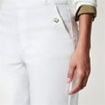 thumbnail image 6 of Rovga Women Pants Stretch Twill Cropped Wide Leg Pant High Waist Casual Trousers Wide Leg Long Pants Classic Outwear, 6 of 8