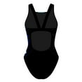 thumbnail image 3 of Wyobmus Women One Piece Swimsuit Modest Tummy Control Monokini Swimwear Scoop Neck High Cut Bathing Suit H-Black, 3 of 6