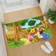 thumbnail image 4 of Felpudo de franela con estampado gráfico de Winnie The Pooh para baño, cocina, entrada, decoración del hogar, 4 of 5