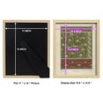 thumbnail image 4 of Nouveau Decorative VI - Framed Print w/glass - Natural Wood, 4 of 7