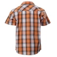 thumbnail image 2 of Gioberti Boys Casual Western Plaid Pearl Snap-on Buttons Short Sleeve Shirt, 2 of 3