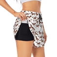 thumbnail image 1 of Balery Dachshund Dog Puppy Pantalones cortos deportivos para mujer con forro y dos bolsillos, elásticos, para entrenamiento, gimnasio, yoga-Medium, 1 of 7