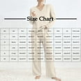 thumbnail image 2 of qucoqpe 2 Piece Lounge Sets for Women Fall Winter Sweater Outfits Solid Buttons V-Neck Long Sleeve Tops and Pants Sweat Suits Homewear Knit Pajamas Set, 2 of 8