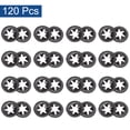 thumbnail image 3 of Unique Bargains 120 Pack Internal Tooth Star Lock Washers M3 Quick Speed Locking Washers, 65Mn Steel Starlock Push Nuts, 3 of 4
