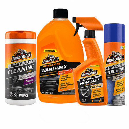 Armor All Off-Road Heavy-Duty Car Cleaning Kit, 4-Piece Bundle