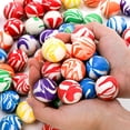 thumbnail image 3 of 100 Pack Colorful Small Bouncy Balls, 32mm Assorted Rubber Bounce Ball, Bulk Mixed Pattern High Bouncing Balls, Party Favors for Kids, Birthday Gift, School Prizes(1.25 in), 3 of 7