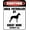 Warning Sign 4, variant on Do Not Enter Dogs Will Bite Sign - 8"x12" Aluminum Tin Metal Sign, Street Yard Outdoor Indoor Property Decor
