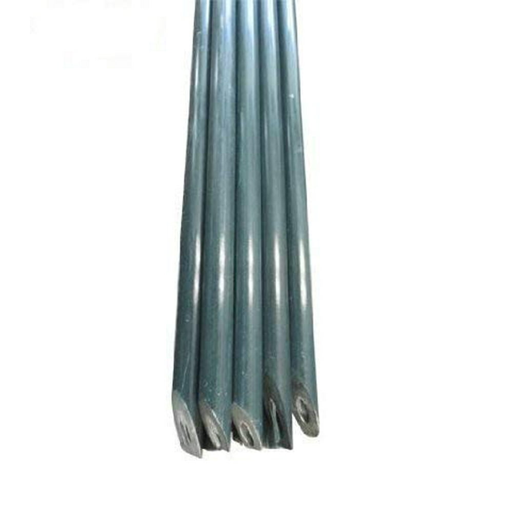 EcoStake Fiberglass Garden Stakes 1/2" Dia 6 FT, Hollow Stake for