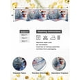 thumbnail image 4 of Christmas Snowman Mantel Scarf Fireplace Decorations for Living Room, Xmas Tree Birds Snowflake Fireplace Mantel Scarf Cover Runner for Halloween/Thanksgiving/Christmas Decor 70"x17", 4 of 6