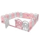 thumbnail image 2 of Costway Parque Centro Actividad con 20 Paneles en HDPE para Niños Cerca Portátil Valla de Seguridad para Bebés con Puerta con Cierre Gris y Rosa, 2 of 8