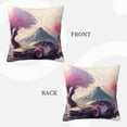 thumbnail image 3 of ZICANCN Cherry Blossoms Racing Car Decorative Throw Pillow Covers, Bed Couch Sofa Decorative Knit Pillow Covers for Living Room Farmhouse 24"x24", 3 of 8