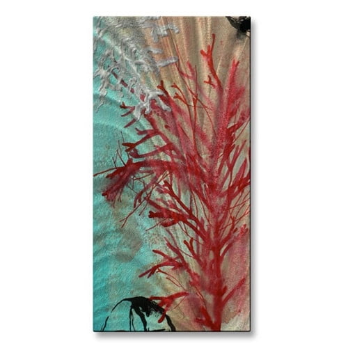 All My Walls 'Rock Lobster' by Christine Lindstrom Painting Print Plaque