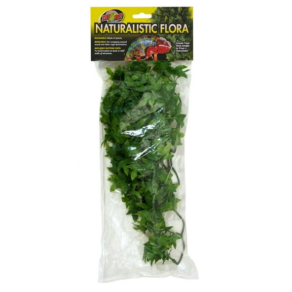 Zoo Med Naturalistic Flora Bush Congo Ivy Terrarium Plant [Decor, Reptile Supplies] Medium - 1 count