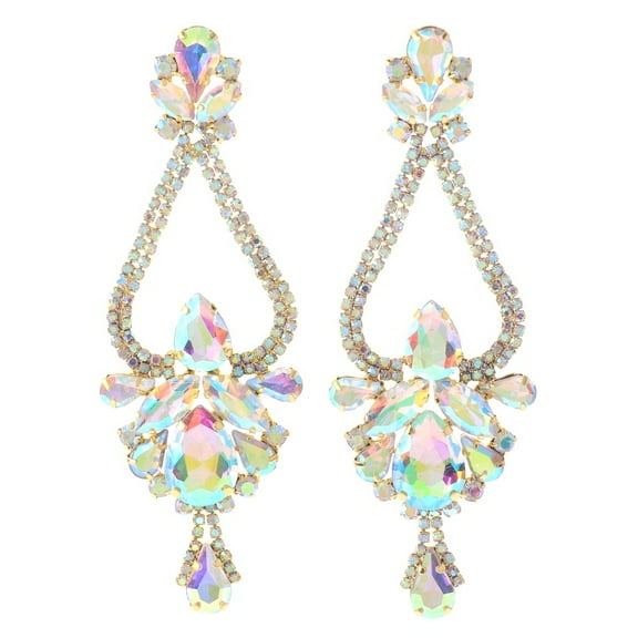 Large Chandelier Rhinestone Earring