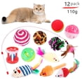 thumbnail image 3 of Juego de juguetes para gatos de 20 piezas, divertido palo para gatos, campana de ratón de sisal, suministros para gatos, juego de juguetes para gatos de DualPet, 3 of 5