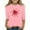 Pink, variant on AHTJRT Kids Love Heart T-Shirt Long Sleeve Round Neck Blouse Cute Valentines Day Tee Shirt Fashion Family Lounge Streetwear Tops Black 7-8 Years