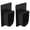 Black, variant on End Plug Universal White Plastic for Deck Drains 2 Pack