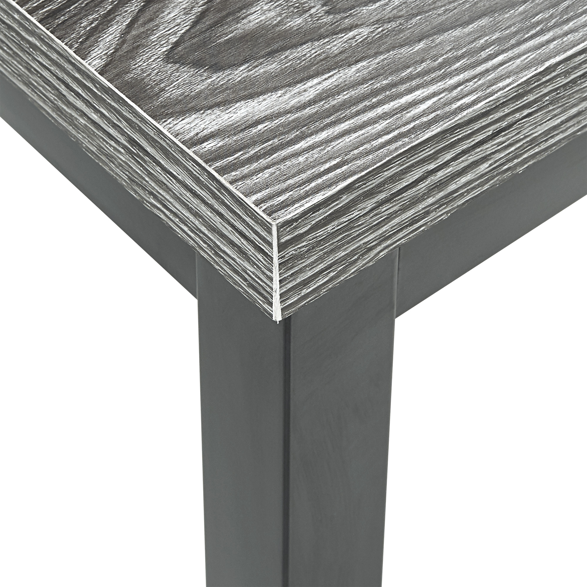 Weston Home Clayton Metal Dining Table, Black