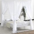 thumbnail image 1 of Elegant Bed Canopy For Indoor Outdoor Decor, Fine Mesh Fabric Canopy Bed Curtains With Privacy Protection, Bed Tent With 4 Openings For Easy Access, 1 of 5