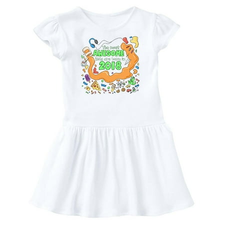 

Inktastic The Most Awesome Kids are Born in 2018 Gift Toddler Girl Dress