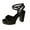 Black, variant on AnuYalue Platform Heels for Women Open Toe Chunky High Heels Ankle Strap Block Heeled Sandals Wedding Party Wedges Pumps