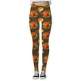 thumbnail image 4 of ibiyuan Christmas Leggings With Pockets Thanksgiving Turkey Print Leggings Comfortable Stretchy Breathable Workout Yoga Pants Soft High Waisted Casual Athletic Wear, 4 of 5